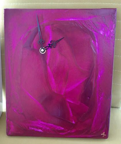 Wand-Uhr Cranberry-Time