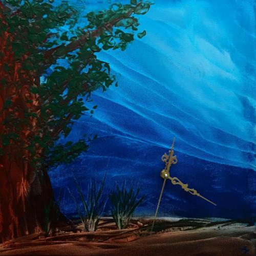 Wand-Uhr Moonlight-Time